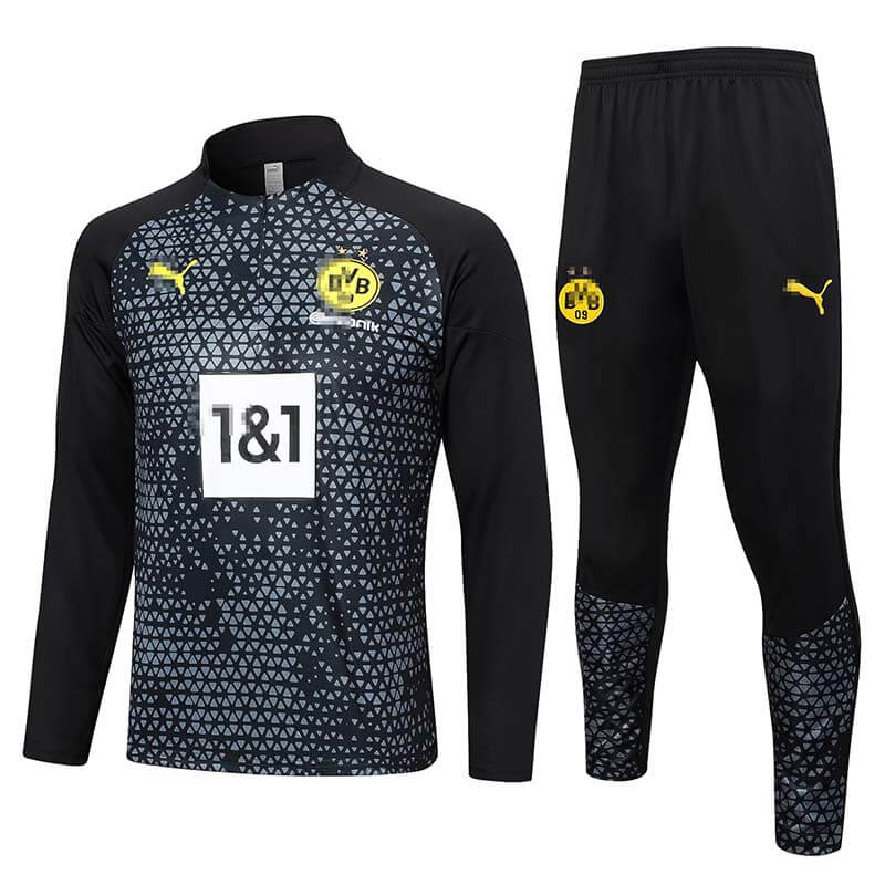 Sudadera Entrenamiento Borussia Dortmund 2023/2024 Negro/Gris